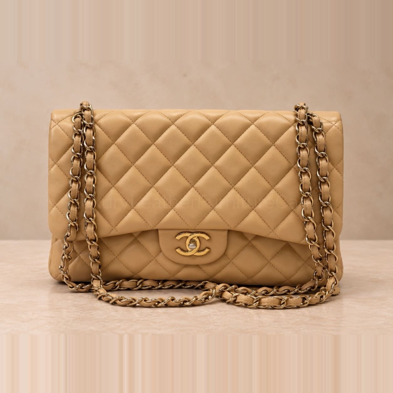 Handbag after treatment demonstration
